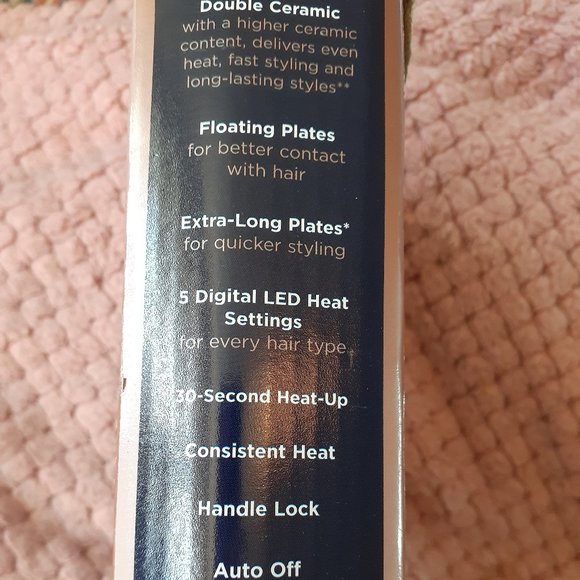 Brand New Double Ceramic Conair Flat Iron-1" - Picture 2 of 2